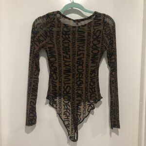 LADIES Iris mesh bodysuit Size S